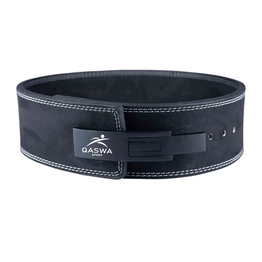 Weight lifting leather belt