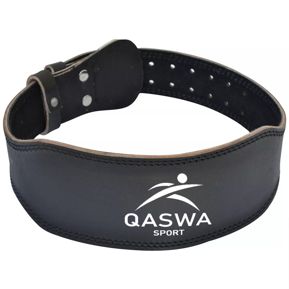 Weight lifting leather belt